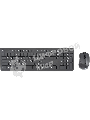 Комплект клавиатура+мышь Oklick 250M беспроводной, USB, 1000 DPI, чёрный