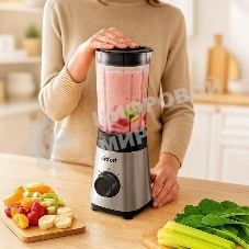 Блендер стационарный Kitfort КТ-3570 305Вт нержавеющая сталь/черный