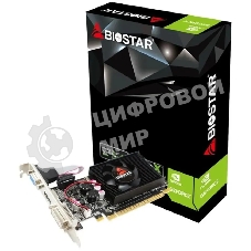 Видеокарта Biostar PCI-E G210-1Gb D3 LP NVIDIA GeForce 210 1Gb 64bit DDR3 589/1333 DVIx1 HDMIx1 CRTx1 Ret low profile