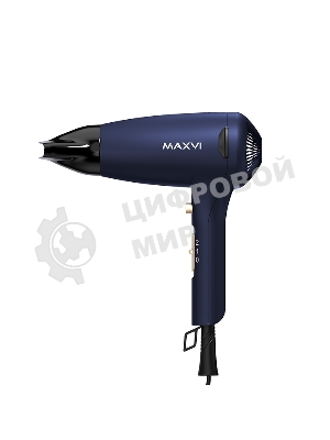 Фен Maxvi HD2001 синий, 2000 Вт