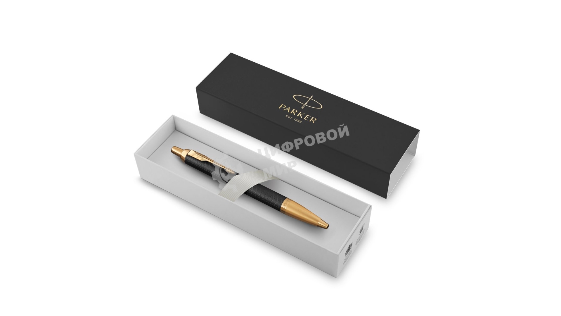 Ручка шариковая Parker IM Premium K323 (CW1931667) Black GT, M, синие чернила, подарочная коробка