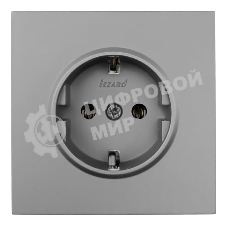 Розетка 1-мест. LEZARD с/з ПБТ СП ZIMA IP20 16А безвинт. зажим серый матовый 704-7488-122BQC