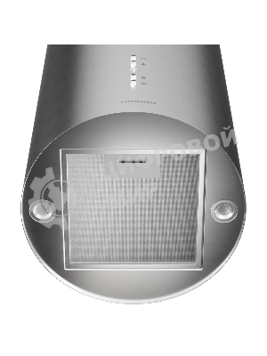 Вытяжка Kuppersberg, цилиндрическая, настенная, 35 см, электронное кнопочное управление, таймер, отвод/рециркуляция, 3 скорости, производительность 850 м3/ч, LED освещение, обратный клапан, уровень шума 68 дБ, угольный фильтр CF110 (опция), цвет нержавеющая сталь