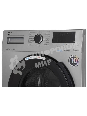 Стиральная машина Beko WSPE7H616S cеребристый, загрузка фронтальная 7,5 кг, 1200 об/мин., класс: А