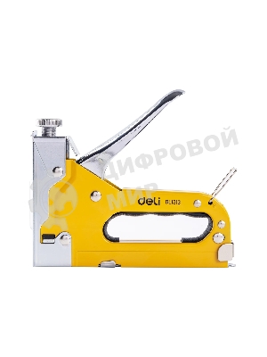 Мебельный степлер Deli DL1313 3-в-1. 4-8мм. 0,6 кг. Полностью стальная конструкция. Подходит для D/U/T.
