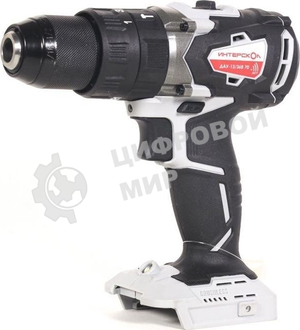 Дрель-шуруповерт ИНТЕРСКОЛ DAU-13/36V 70, 36 В,  0 Ач, 70 Нм, бесщеточный, ударный