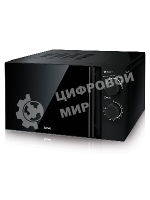 Микроволновая печь BBK 20MWS-773M/B-M черный, 20 л, 700 Вт, переключатели - поворотный механизм