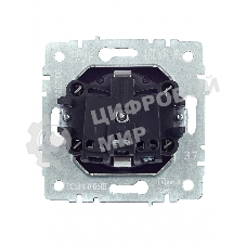 Розетка 1-местная IEK BRITE РС14-1-0-БрШ с заземлением, с защитными шторками, 16А, шампань