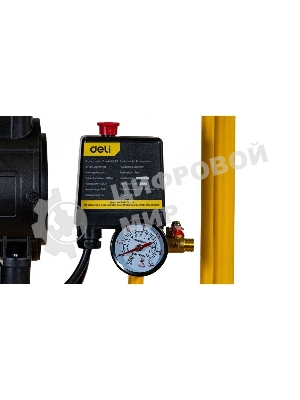 Компрессор воздушный безмаслянный Deli DL-WKY25-E1 (мощность 1,2кВт, 25л, 80л/мин, 7атм, 2800об/мин)