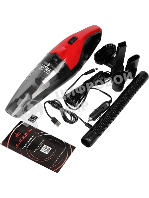 Пылесос автомобильный Ural Смерч 8000 черный/красный 100Вт