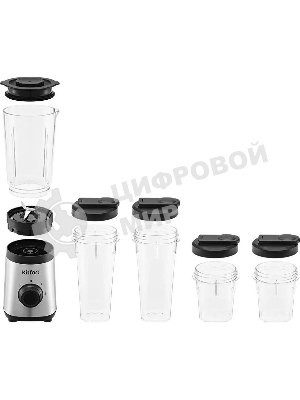 Блендер стационарный Kitfort КТ-3570 305Вт нержавеющая сталь/черный