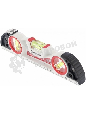 Уровень алюминиевый Matrix литой, фрезерованный, 3 глазка, две ударные площадки, 235 мм