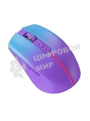 Мышь беспроводная Defender Mystery MM-301 фиолетовый, 1600 dpi, радиоканал, Bluetooth, USB, кнопки - 6