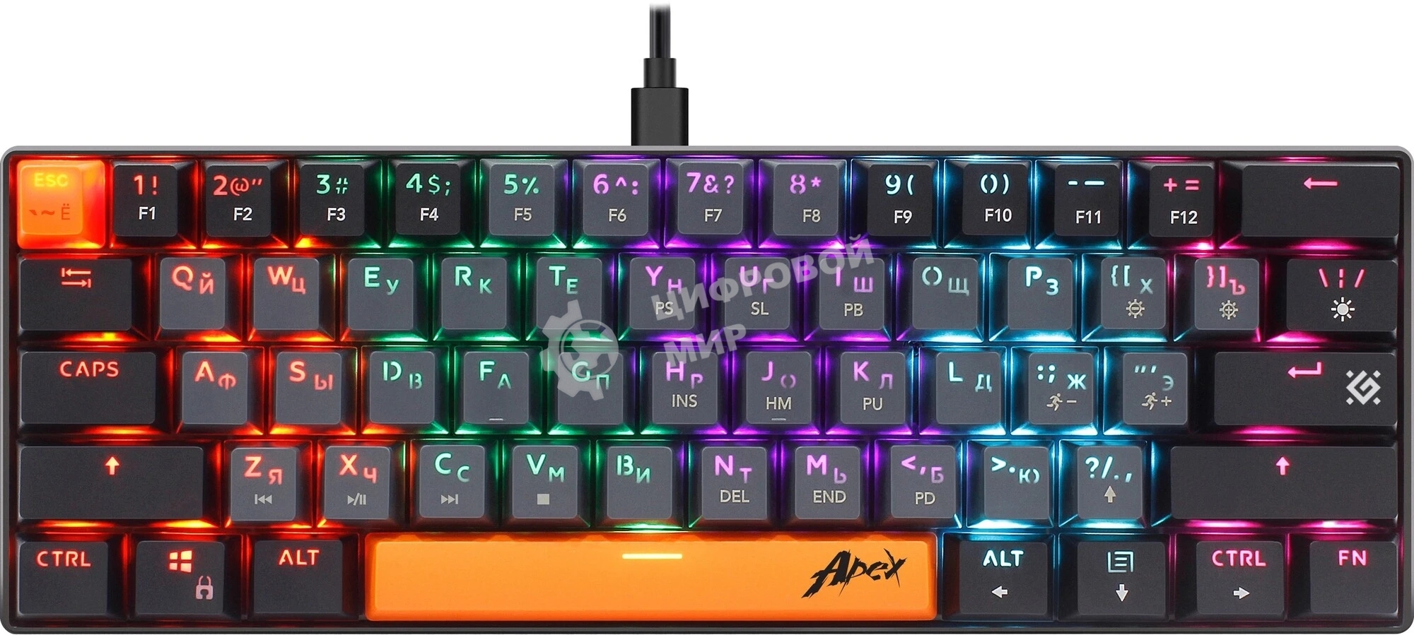 Клавиатура проводная Defender USB APEX GK-002 RU