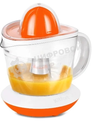 Соковыжималка цитрусовая Kitfort КТ-1148-2 25Вт рез.сок.:700мл. белый/оранжевый