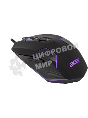 Мышь проводная Acer OMW170 черный, 3200 dpi, USB, кнопки - 6