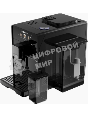 Отдельностоящая кофемашина Kuppersberg KCF 401 B, High-Tech, автоматический капучинатор, контейнер для молока, коническая кофемолка, макс. давление 19 бар, объем контейнера для зерен 150 гр, объем емкости для воды 2 л, 6 уровней помола, автоматическое выключение, TFT дисплей, сенсорное управление, цвет черный