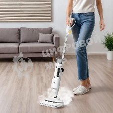 Швабра паровая Kitfort КТ-1062 1500Вт белый/черный