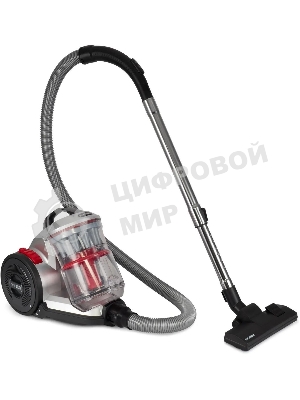 Пылесос Hyundai HYV-C2950 черный/красный, 380/2400 Вт, уборка сухая, пылесборник контейнер 3.5 л