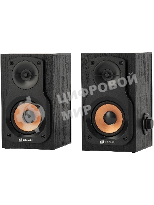 Акустическая система Oklick OK-162 2.0 темное дерево 8Вт