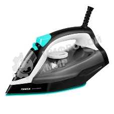 Утюг Centek CT-2314 черный/бирюзовый, 2800 Вт, 50 г/мин, 190 г/мин, 370 мл