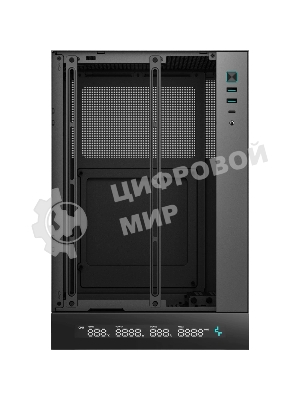 Компьютерный корпус Deepcool CH170 DIGITAL черный без БП mini-ITX 1x120мм 1xUSB 2.0 1xUSB 3.0 audio bott PSU