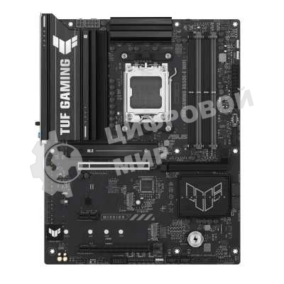 Материнская плата ASUS TUF GAMING B650-E WIFI, AM5, AMD B650, 4xDDR5, 4xSATA, 3xM.2, 1xPCIe 4.0 x16, 1xPCIe 4.0 x16, 1xPCIe x1, 1xDP, 1xHDMI, 1x2.5Gb LAN, Wi-Fi 6E, Bluetooth 5.3, 2xUSB-C (1x10Gbps, 1x20Gbps), 3xUSB-A 5Gbps, 2xUSB-A 10Gbps, 3xUSB-A 2.0, 5x3.5 мм, 7.1, ATX