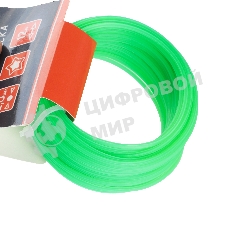 Леска PATRIOT D 2,0 мм L 12 м (звезда, зеленая) 200-12-3, картонный подвес