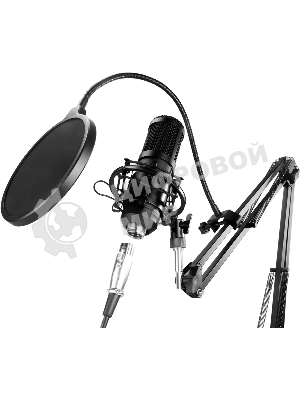 Микрофон проводной Оклик SM-600G 2.5м черный