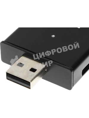 Кард-ридер Buro BU-CR-3103/черный/MMC/MS/MS Duo/MS Micro M2/MS Pro/RS-MMC/SD/SDHC/TF/mini-SD/USB 2.0/пластик