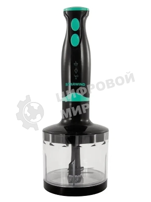 Блендер погружной Starwind SBP2322b 800Вт темно-серый/бирюзовый
