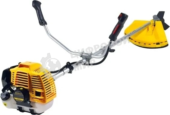 Газонокосилка Champion T523-2 1.4/1.9 кВт/л.с, Вес без режущей насадки 8,3 кг, Объем двигателя 51,7 см3, Объем топливного бака 950 мл, Максимальный расход топлива 610 г/кВт•ч/мл/ч, Тип рукоятки U-образная, штанга прямая Разъемная, Длина штанги 1493 мм, Толщина корда 2,4 мм, Нож, кол-во зубцов/диаметр/диаметр посадки 3/255/25,4, Ширина кошения кордом/ножом 400/255 мм, Обороты холостого хода 2800 об/мин. Голова+Штанга.