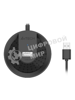 Разветвитель USB 2.0 A4Tech HUB-20 4порт. черный