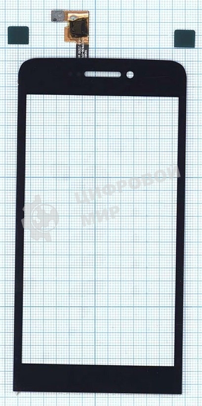 Сенсорное стекло (тачскрин) для Explay 4Game, черное