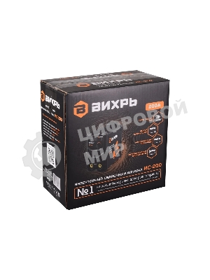 Сварочный аппарат ВИХРЬ ИС-200, 160-260в, 10-200А, инверторный