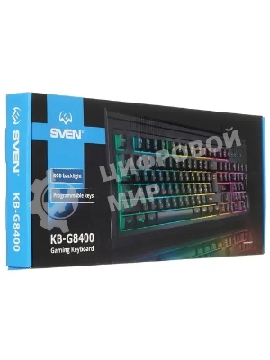 Клавиатура SVEN KB-G8400 проводная, USB Type-A, чёрный