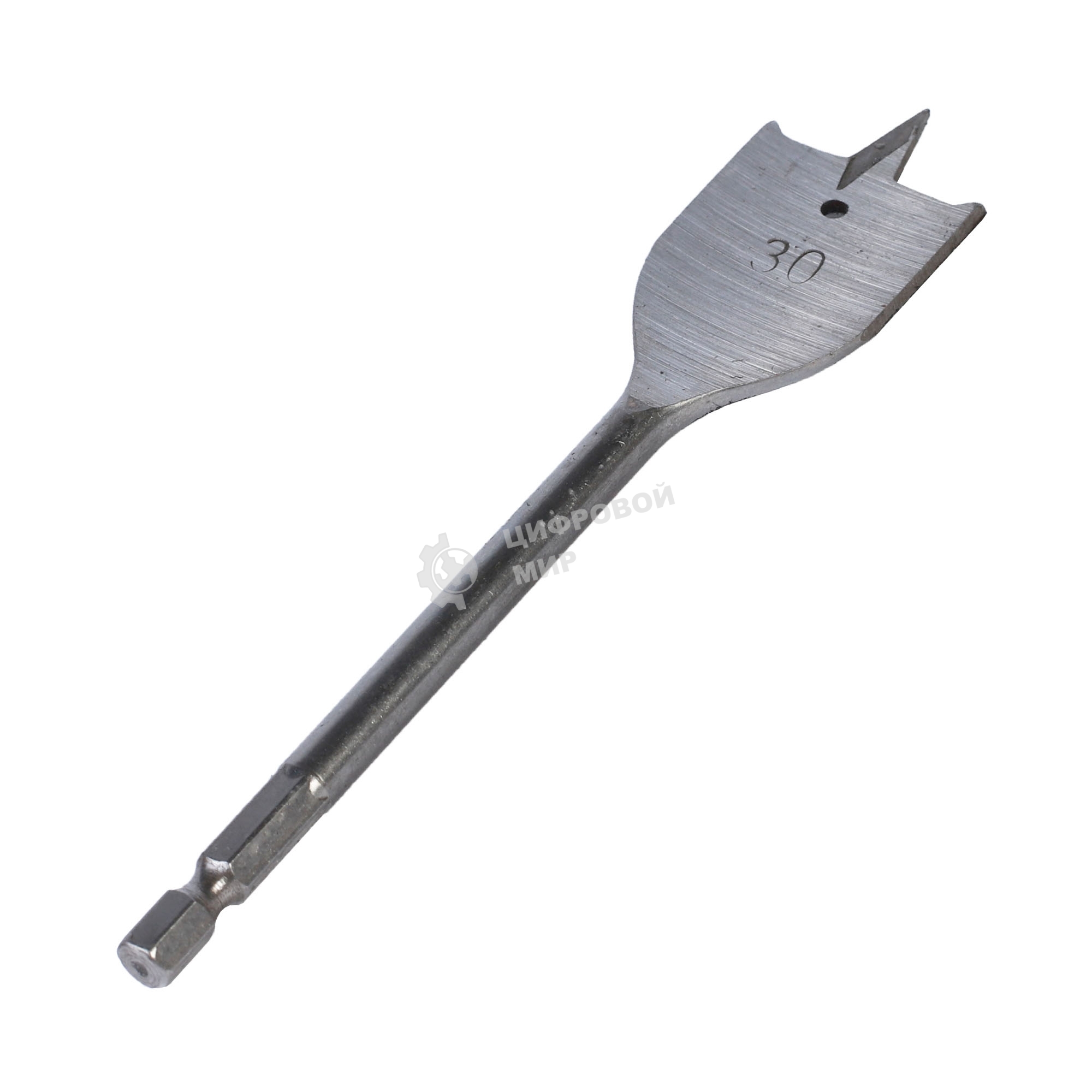 Сверло PATRIOT по дереву перовое 30 мм х 150 мм, 1 шт в блистере