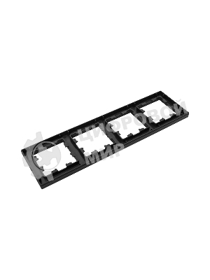 Рамка Эпика 4 - местная EKF UP1-FPB-04 черная, пластик