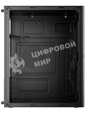 Компьютерный корпус CBR mATX Minitower V861, без БП, 2хUSB 2.0, HD Audio+Mic, черный PCC-MATX-V861-WPSU