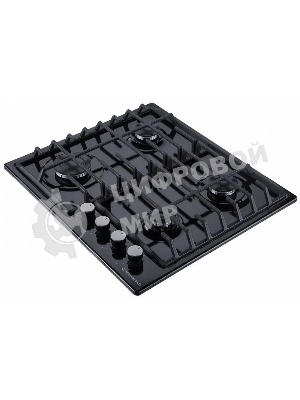 Газовая варочная панель Maunfeld EGHE.64.6CB/G, 4 конфорки, эмалированная сталь, черный
