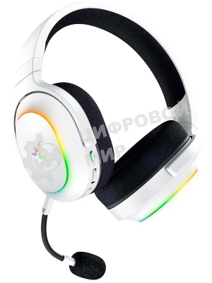 Гарнитура Razer Barracuda X Chroma белый, беспроводная, радиоканал, до 70 ч, съёмный микрофон, подсветка