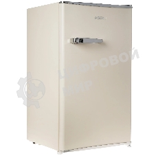 Холодильник Ascoli ADFRY90 бежевый однокамерный 85/15л морозилка сверху