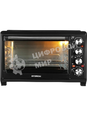 Мини-печь Hyundai MIO-HY086 38 л, 1600 Вт, черный