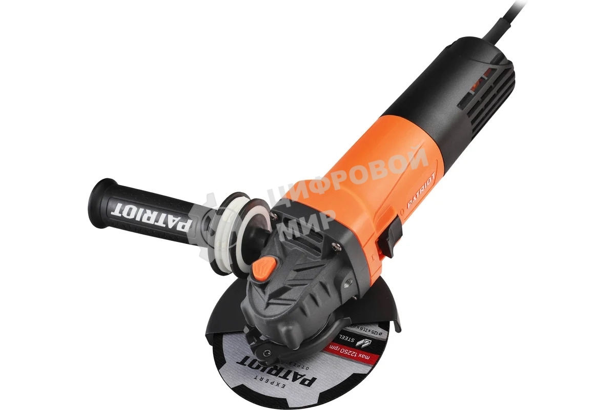 Угловая шлифовальная машина (УШМ) AG 126 пылезащищенная 1050Вт диск 125мм PATRIOT 110301126