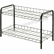 Этажерка для обуви NIKA ЭТ3/Ч черный,2 яруса,435*660*300