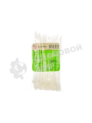 Нейлоновые стяжки Fortisflex КСС 4х150 мм белый 100 шт