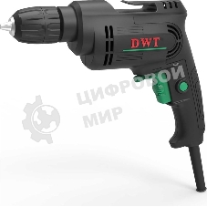 Дрель сетевая безударная DWT BMP04-10 C/450 Вт/до 3300 об.в мин/1.0-10 мм/реверс/кабель 2 м/черный (BMP04-10 C)