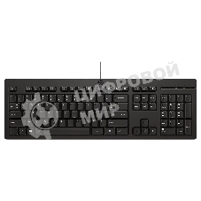 Клавиатура проводная HP 125 проводная, USB Type-A, чёрный
