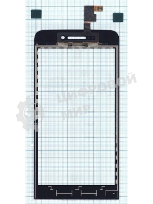 Сенсорное стекло (тачскрин) для Explay 4Game, черное