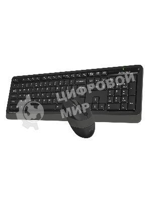 Комплект клавиатура+мышь A4Tech FStyler FG1010S беспроводной, USB, 2000 DPI, чёрный/серый